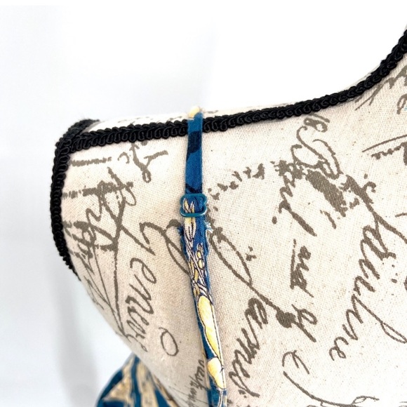Kimchi Blue Spaghetti Strap Dress Blue with Yellow Floral Pattern - Picture 3 of 5
